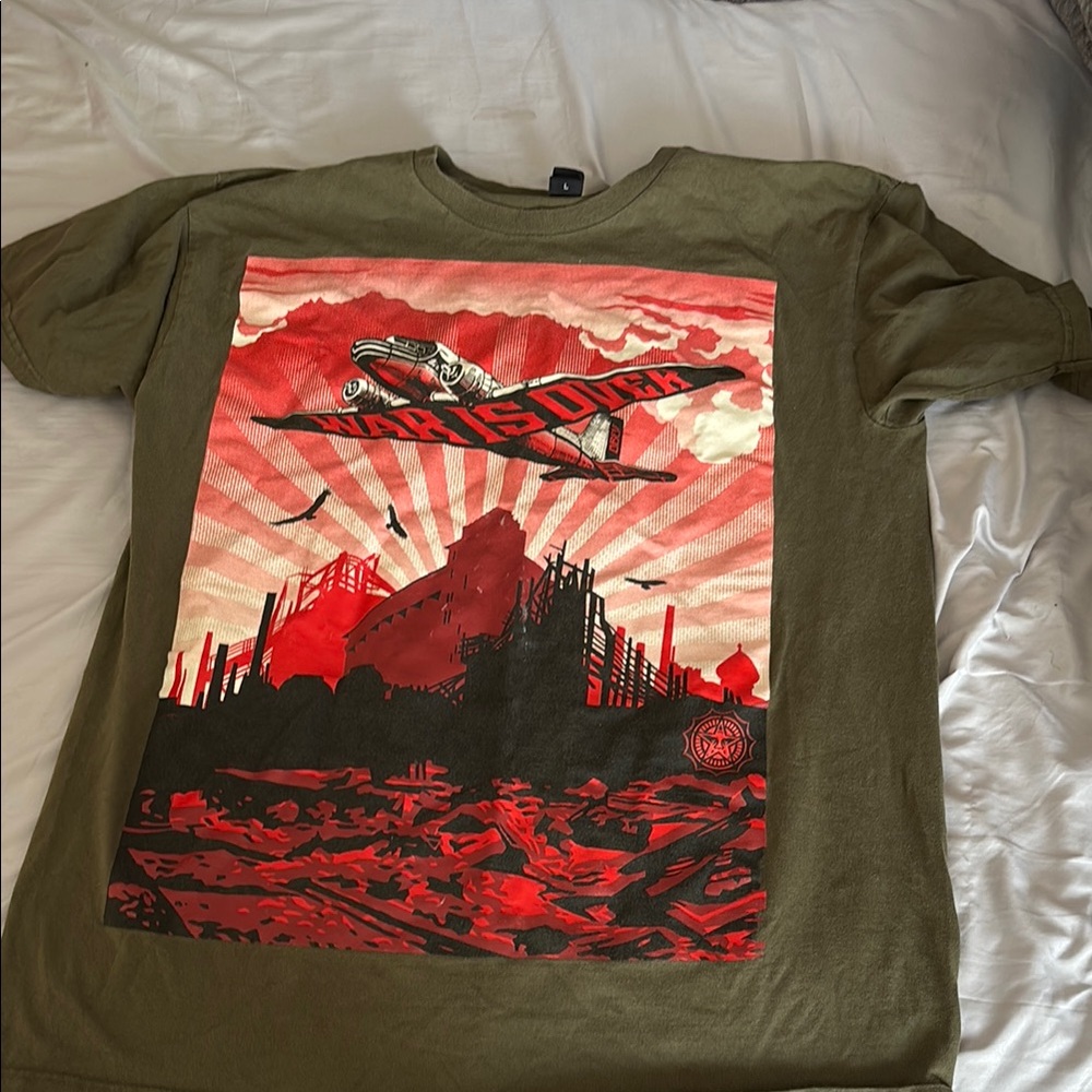 Obey Olive Green Graphic Tee